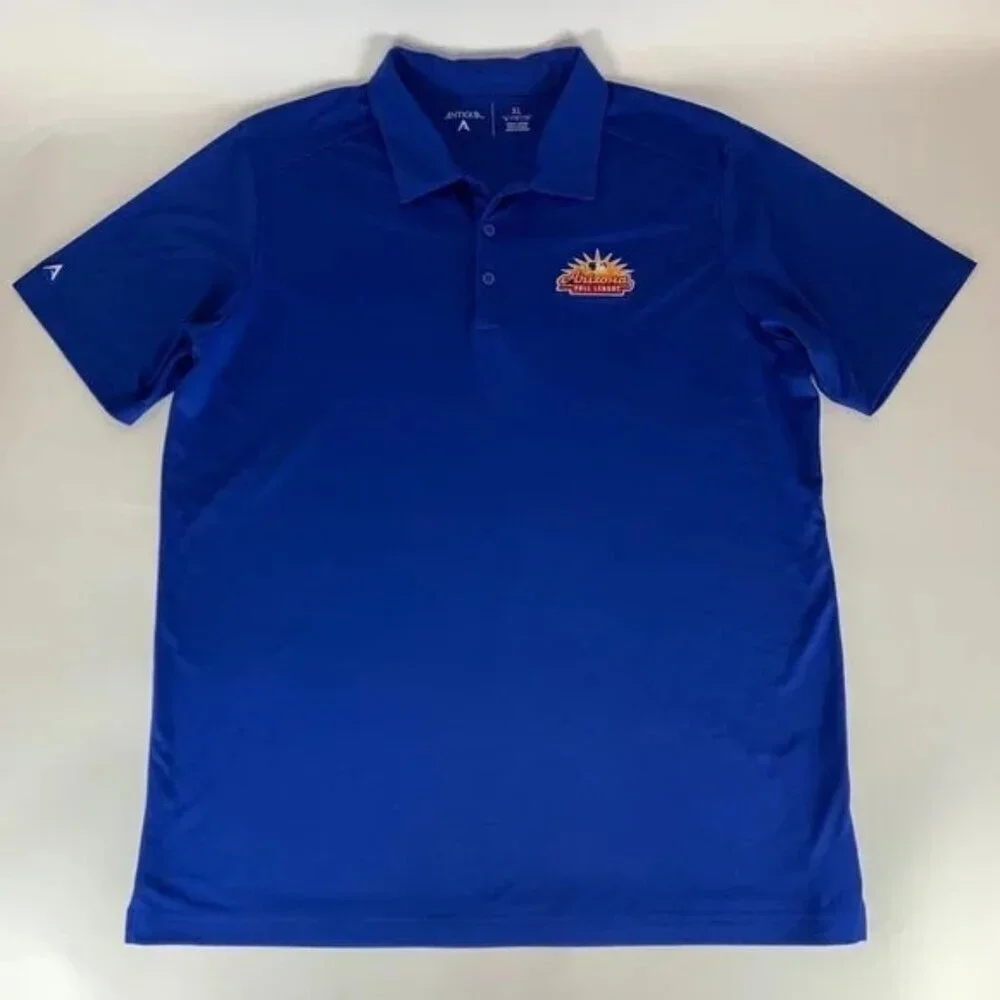 Lot of 3 Arizona Fall League AFL Multicolor Antigua Athletic Polo Shirt Mens XL